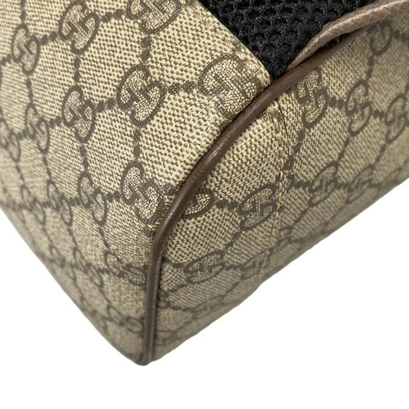 Auth GUCCI GG Supreme/Sherry/Animalier 442892 Beige Dark Brown Multi Leather - Picture 4 of 16